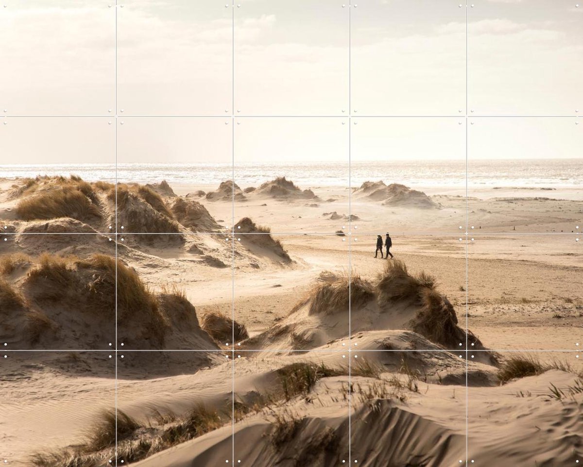 IXXI Dunes of Rømø, Claire Droppert - 100 x 80 cm - Gratis ophangtool - Grote wanddecoratie en posters - Fotografie, Naturalisme, Woonkamer