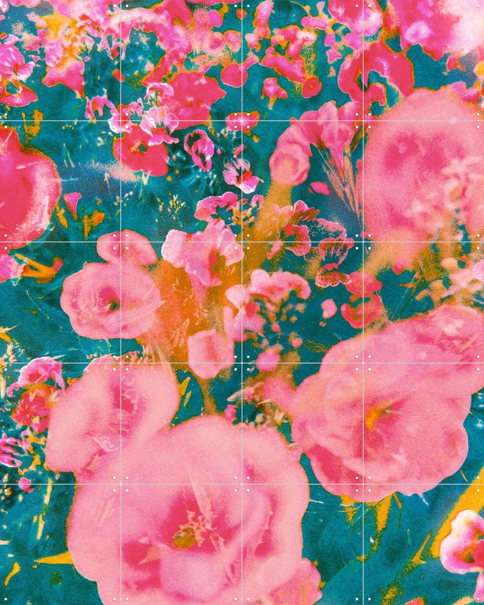 IXXI Blooming Impressions, Amber Lauder - 80 x 100 cm - Gratis ophangtool - Grote wanddecoratie en posters - Impressionisme, Kleurrijk, Digitale