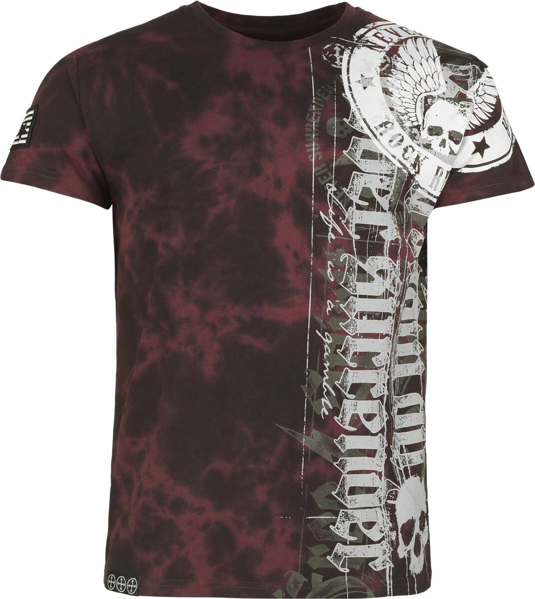 Rock Rebel by EMP Rood tie-dye T-shirt - Heren - L