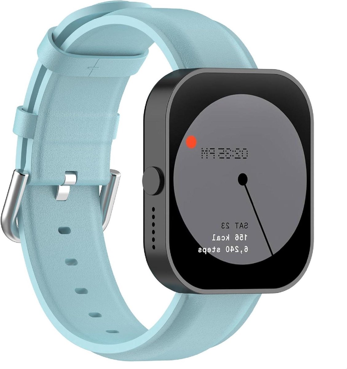 Allecto - Horlogeband - Vervanging - Echt leder - Band - Geschikt voor - Blauw - Compatibel met Smartwatch Pro, vervanging van de band [slijtvast] [ademend] - blauw