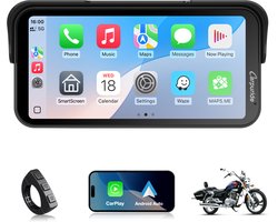 Carpuride W603 - CarPlay-scherm - carplay motor - draadloos CarPlay en Android Auto - IP67 waterdicht - touchscreen - bediening via kabel - navigatie - 6,3 inch