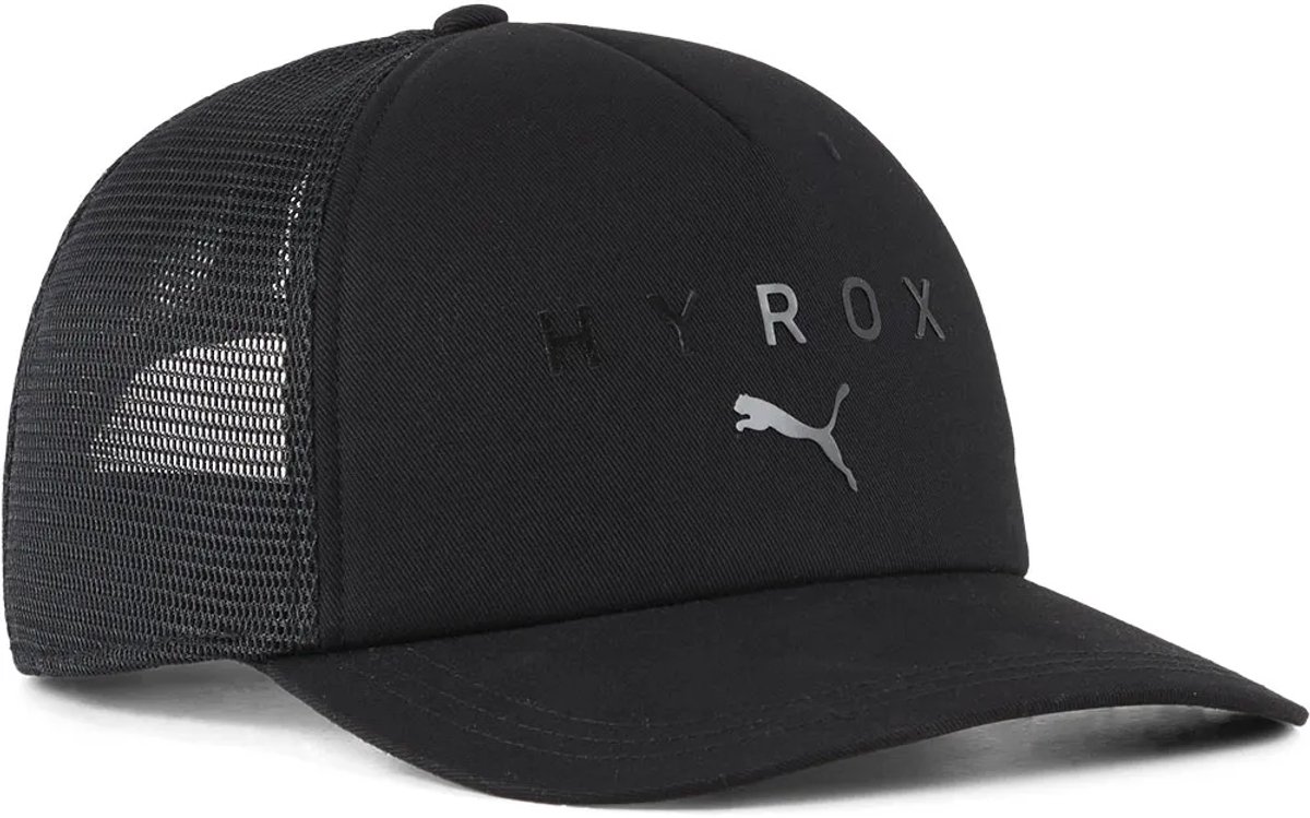 PUMA PUMA x HYROX Trucker Cap Unisex Pet PUMA Zwart