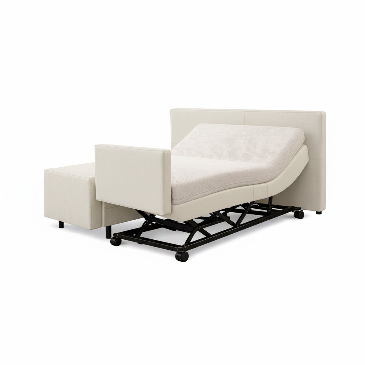 Boxspring ComfortLift – Hoog-Laag Bed 1-persoons Elektrisch Verstelbaar 120x200 cm – incl.