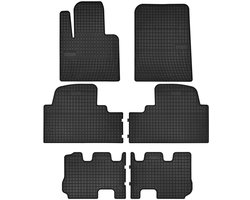 Wielganizator SolidPRO - Autovloermatten - Hyundai SantaFe III 7 Personen - Zwart - Aanpasbaar
