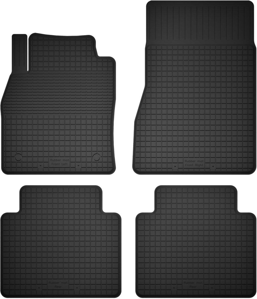 Wielganizator BasicProtect - Korytkowe Rubberen Autovloermatten - Nissan X-Trail III T32 - 7 Personen - Antislip