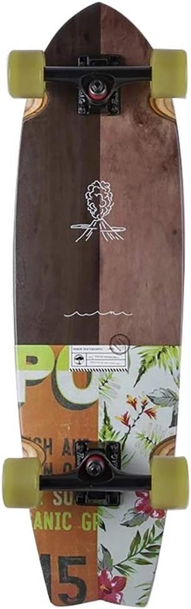 Cruiser Longboard Sizzler 30.5 inch Compleet Skateboard Groen