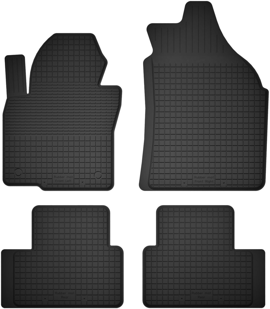 Wielganizator BasicProtect Serie - Universele Rubbermatten - Hyundai ix35 SUV - Antislip
