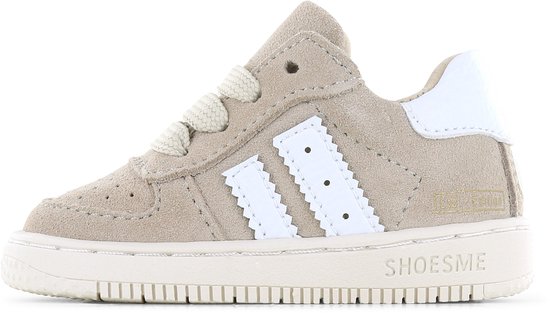 Shoesme Bn25s002 Baskets pour femmes - Baskets en cuir - Unisexe - Beige - Taille 22