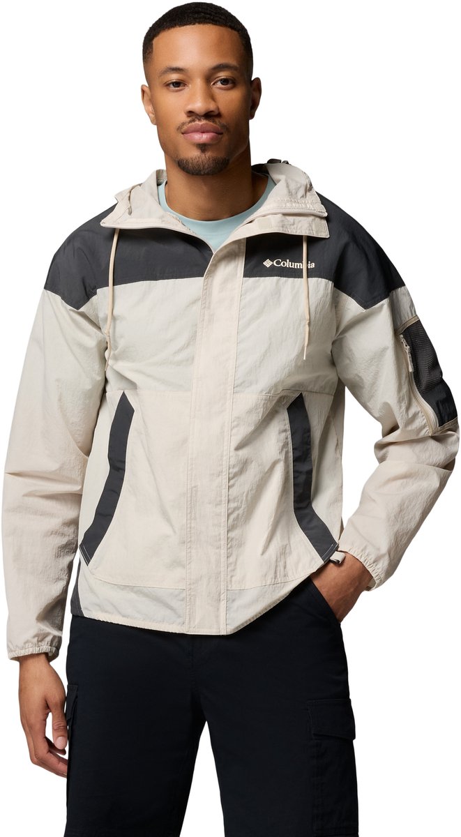 Columbia Challenger™ II Windbreaker Heren Outdoorjas Dark Stone / Shark