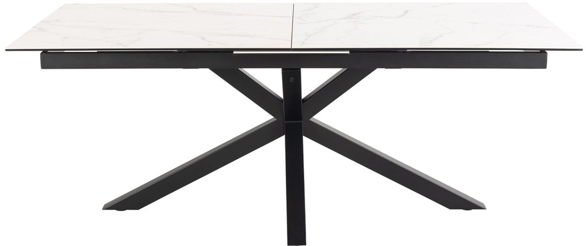Giga Living Eettafel Rechthoek 200/240cm - Wit Keramiek - Uitschuifbaar - Giga Living
