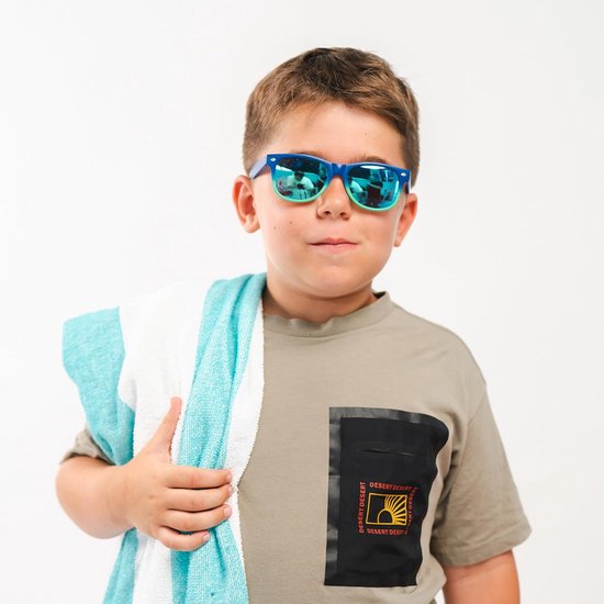 Gepolariseerde Kinderszonnebril met 100% UV-bescherming en Schokbestendig Frame van Merkloos — afbeelding 2