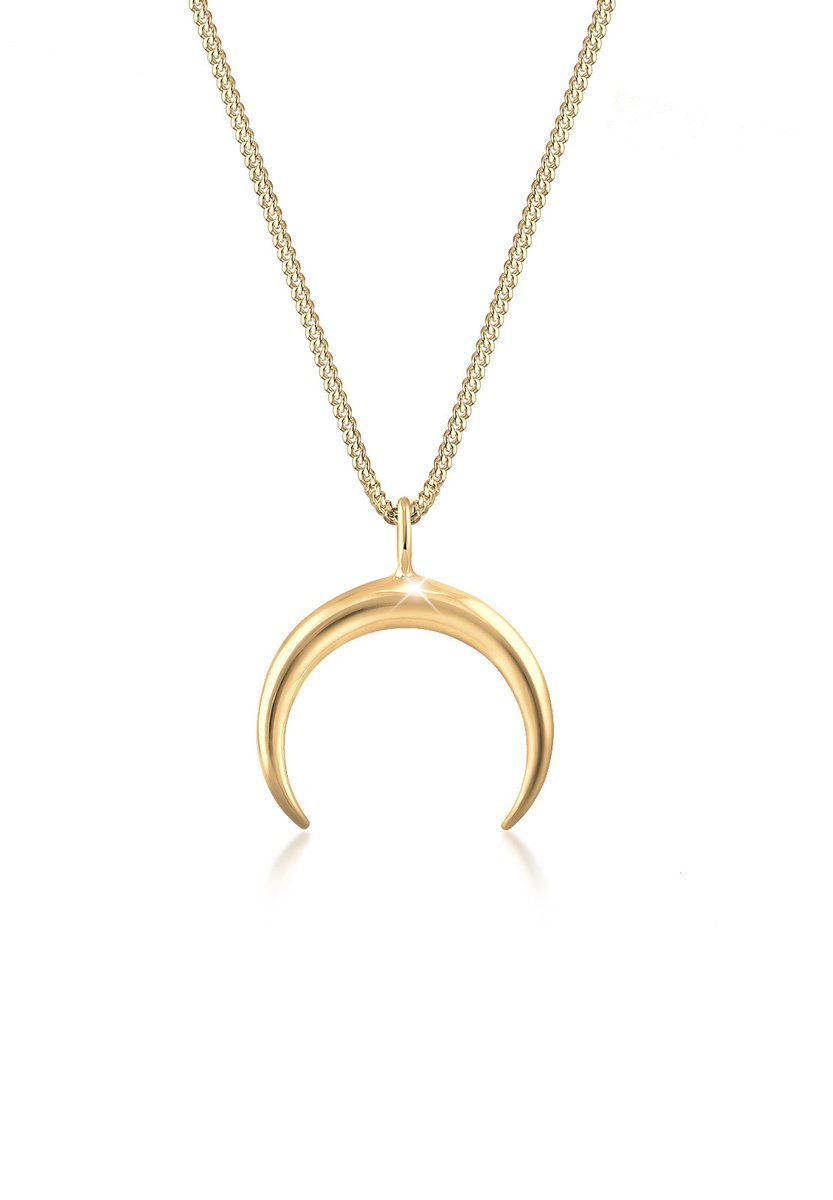 Elli - Halsketting - Dames Halve Maan Astro Blogger in 925 Sterling Zilver - Dames