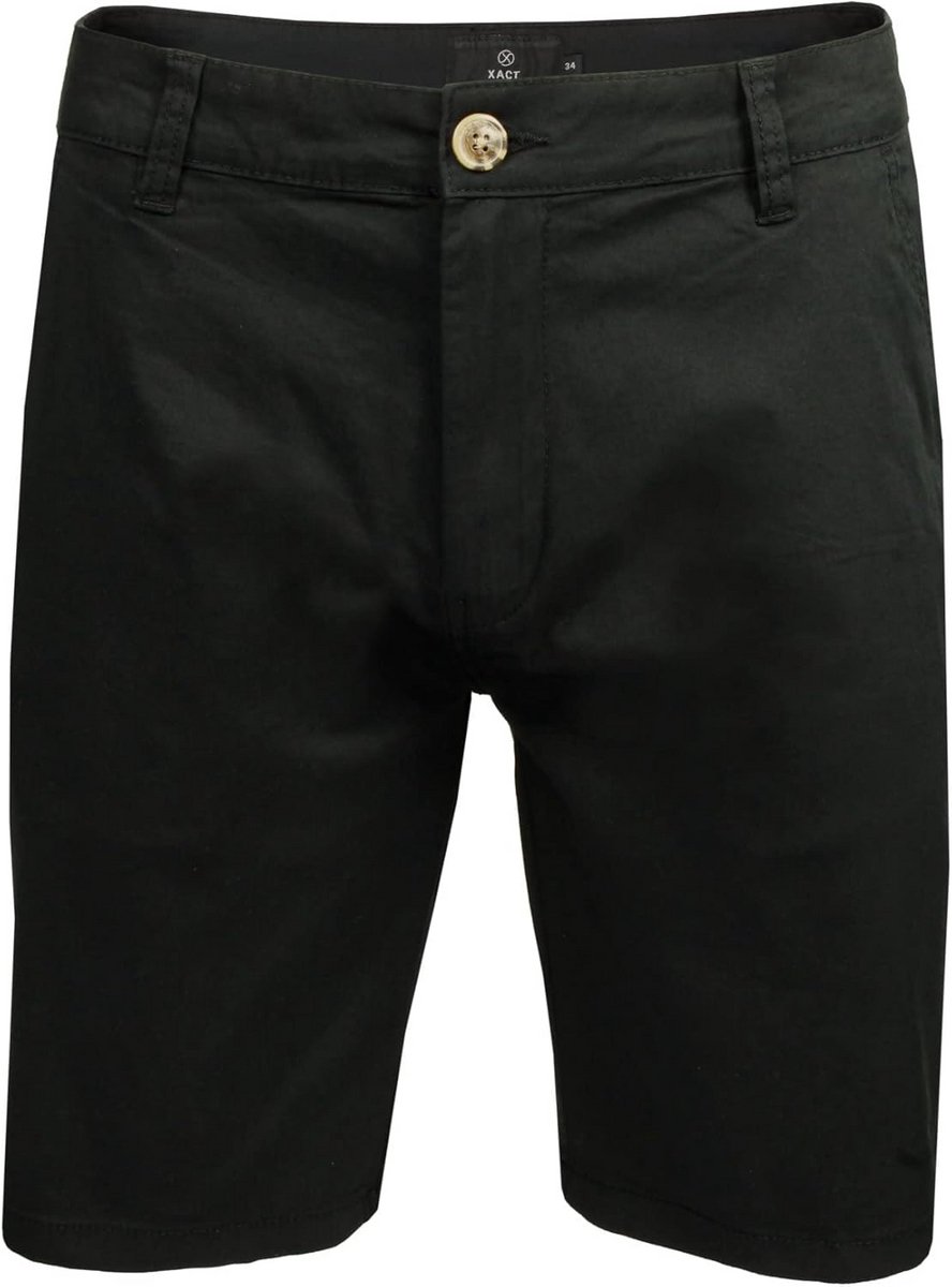 Heren Katoenen Stretch Chino Korte Broek Normale Pasvorm