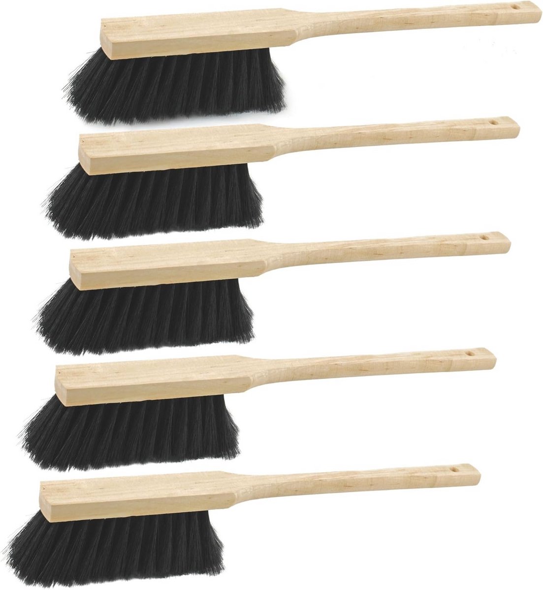 Set van 5 Handvegers met Lange Steel voor Grondige Reiniging