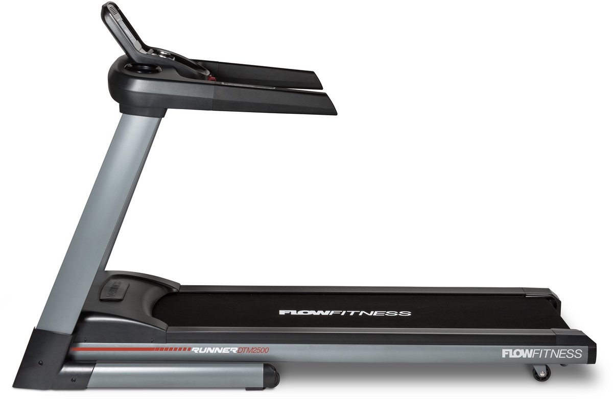 Flow Fitness Runner DTM2500 Loopband - Inklapbaar - 20 km/u - 15% Helling - 29 Programma’s - Groot Loopvlak - Thuisgebruik thumbnail 7