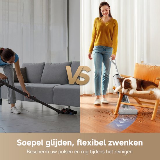 Dreame G10 Pro - 2-in-1 Nat- en Droog Steelstofzuiger met Dweilfunctie - 16.000 Pa Zuigkracht, 900 ml Watertank en Zelfreinigend Borstelsysteem