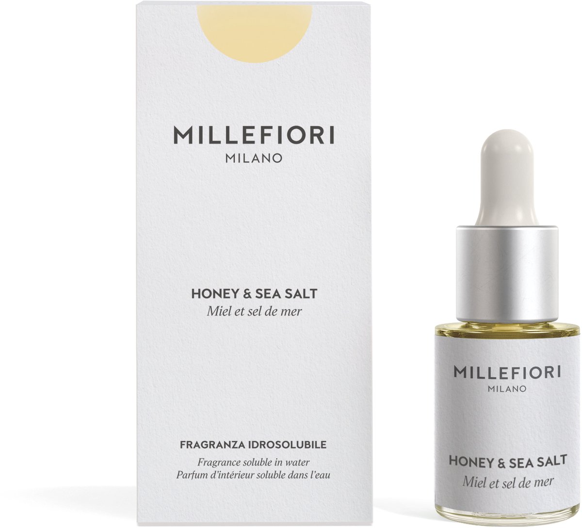 Millefiori Milano - Geurolie voor Aroma Diffuser 15 ml - Honey & Sea Salt - Geurverspreider