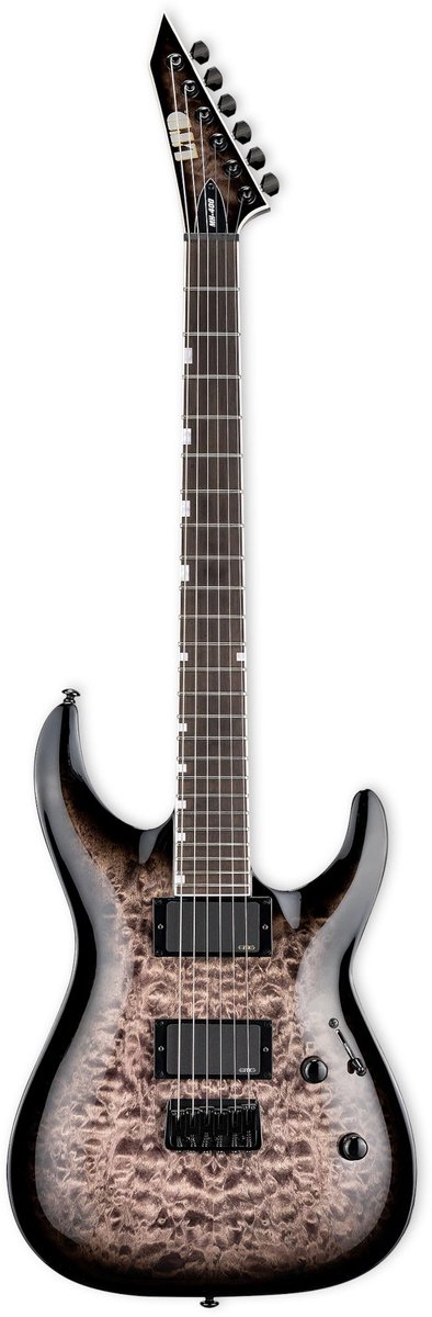 ESP LTD MH-400HT QM See Thru Black Sunburst elektrische gitaar