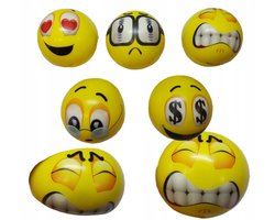 Emoji Stressbal 12 Stuks – 6 cm - Medium Density