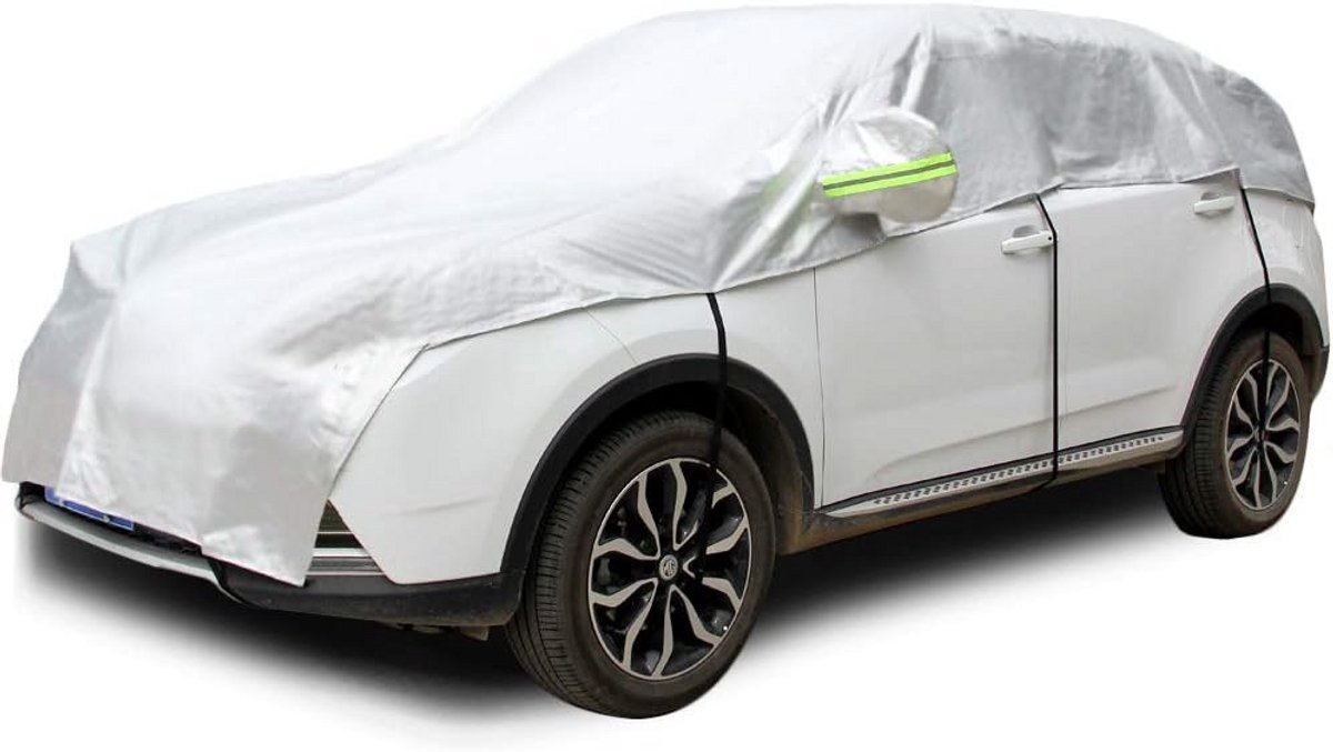 Universele Halve Autohoes Katoen All Weather Waterdicht Stofvrij UV-bestendig Sneeuwvrij