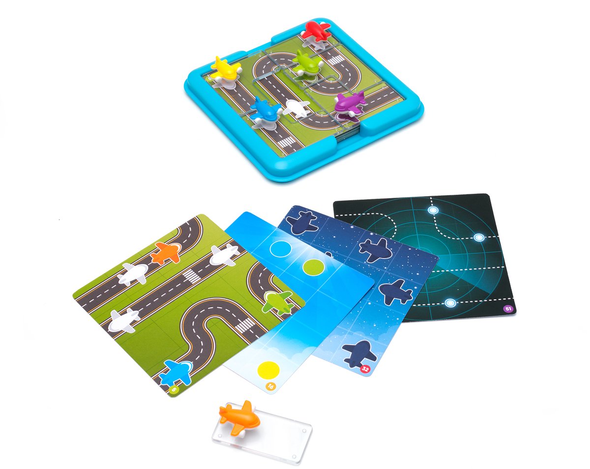 SmartGames Take Off - Logisch Denkspel & Reispuzzel - 60 Opdrachten met Vliegtuigen - Educatief Solospel voor Kinderen en Volwassenen - Vanaf 5 Jaar — cadeau in Spellen & Speelgoed - foto 3
