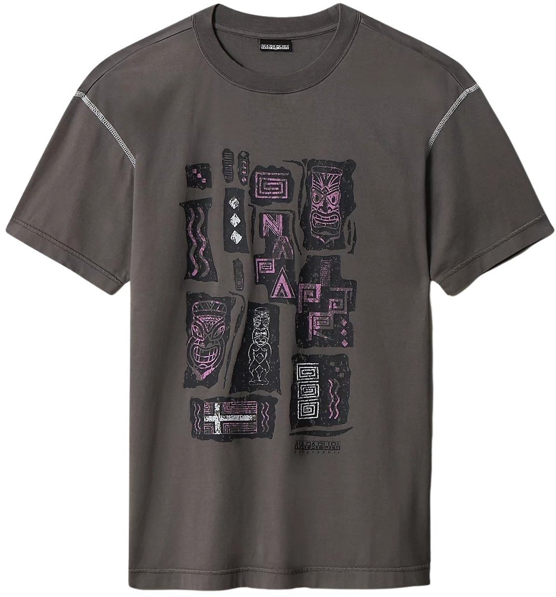 T-shirt Napapijri Kee Gargoyle Grijs