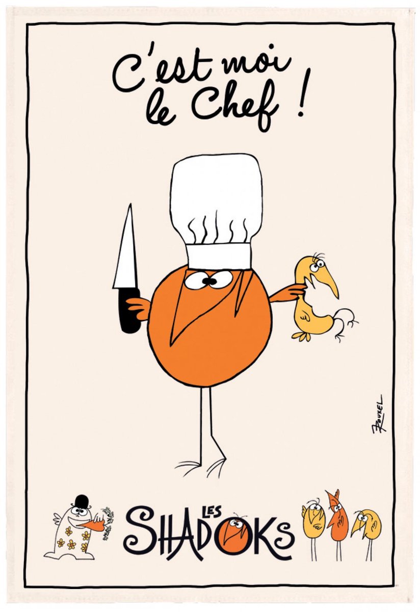 Keukenhanddoek - grand chef Winkler Shadoks