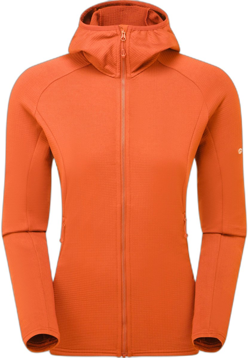 Dames wandelsjas met capuchon Montane Protium Oranje