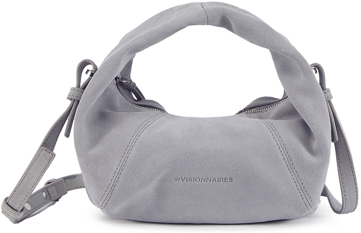 LES VISIONNAIRES Greta Mini Icon Handtas Leder 23 cm - Dames - cloud grey