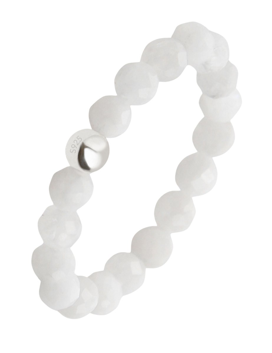 good.designs Ring met kralen van natuursteen