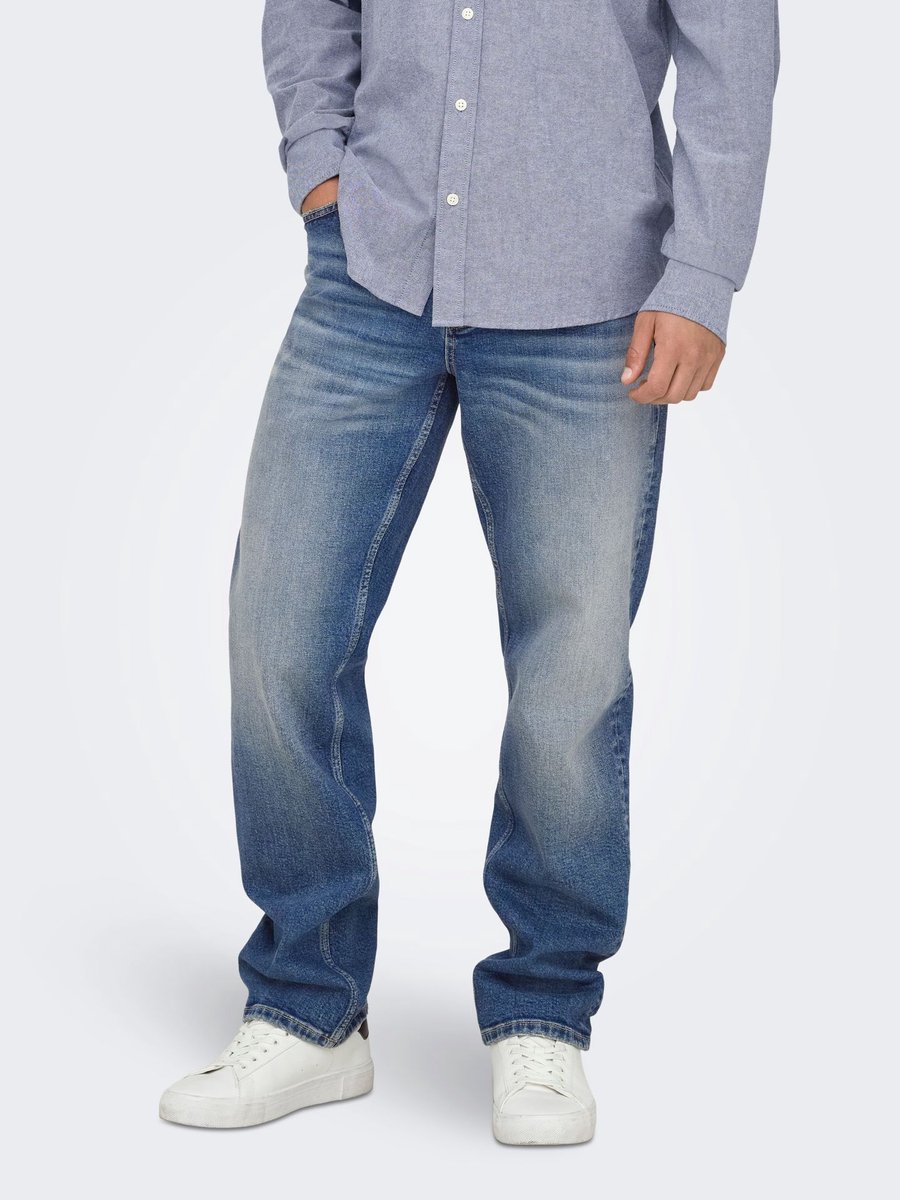 ONLY&SONS - ONSEDGE PERFORMANCE DMB 6639 DOT DNMNOOS - Heren - Jeans
