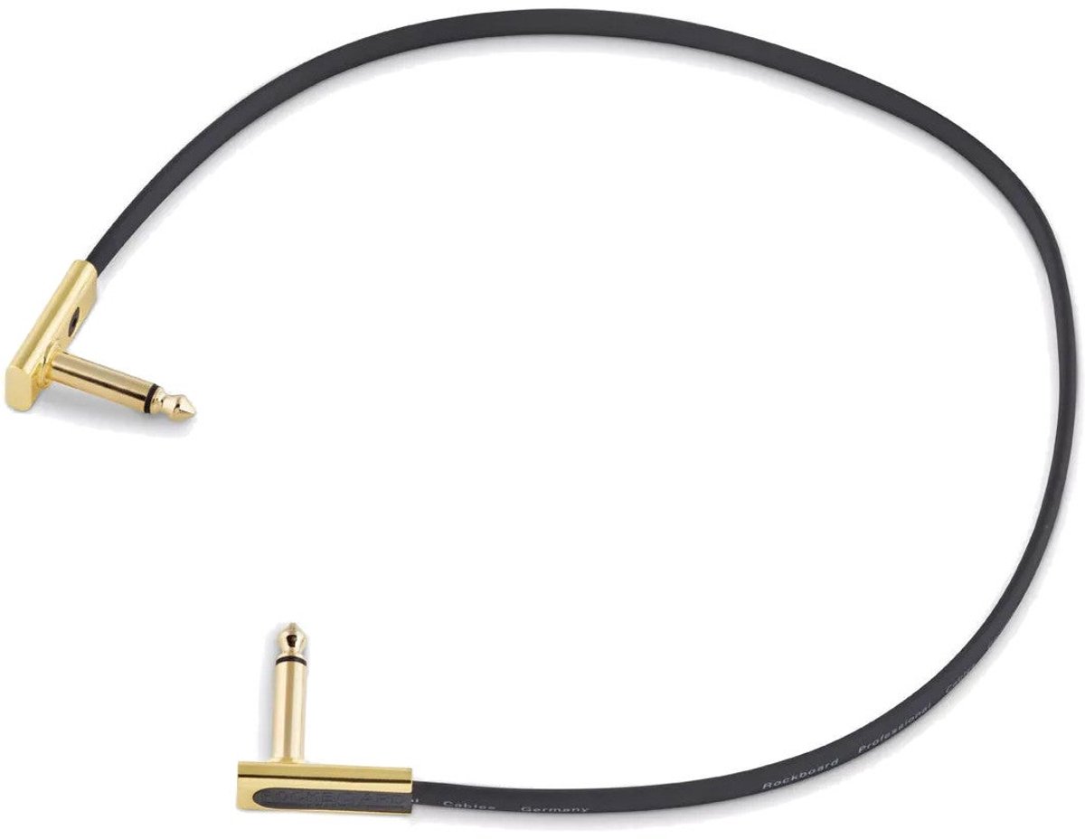 RockBoard Gold Series Flat Patch Cable zwart 45 cm