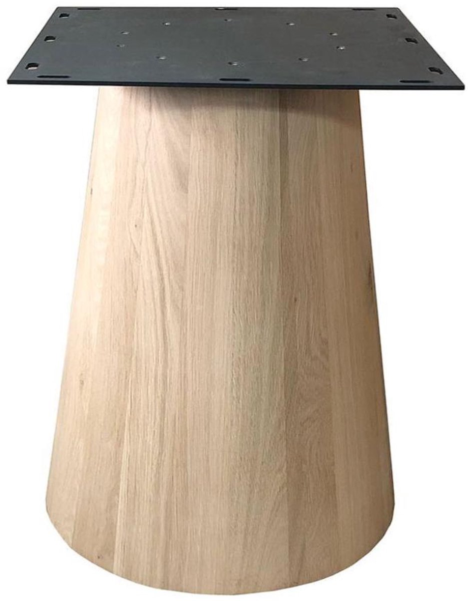 FLE - Eiken houten kegel tafelpoot conisch ø 56 cm en hoogte 74 cm