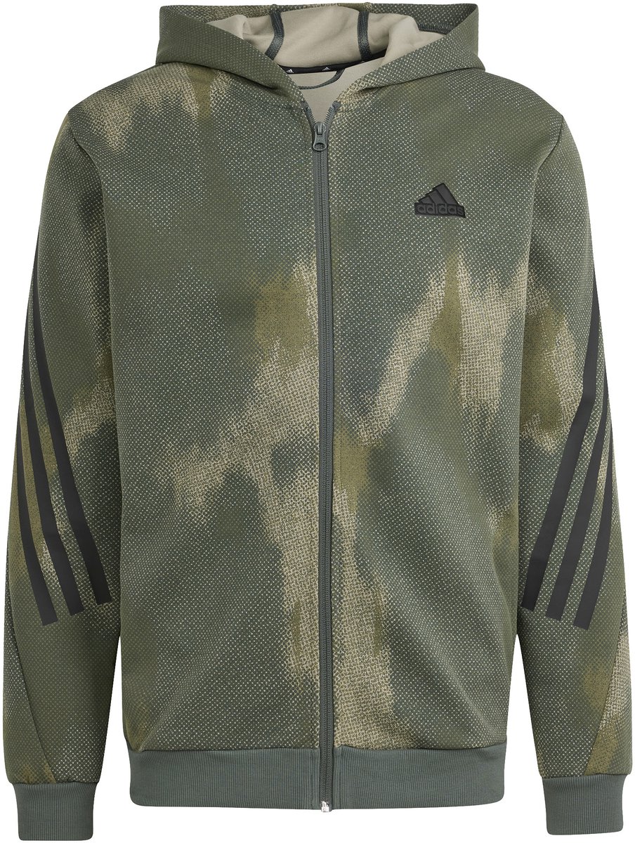 Hooded sweatshirt met rits adidas FI 3S Veelkleurig