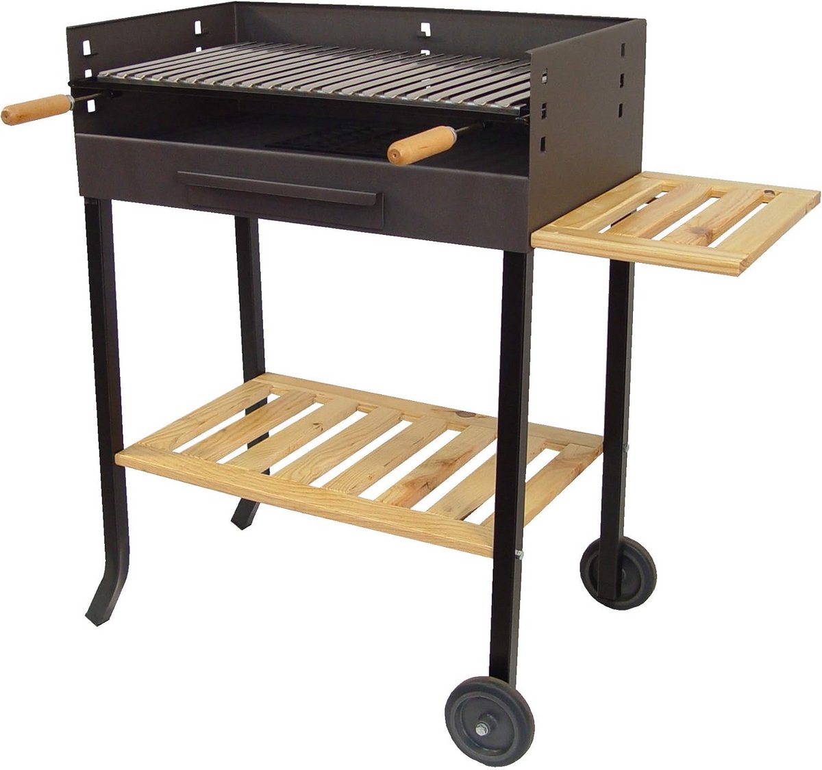 RVS Grill met Wielen voor Buiten Koken