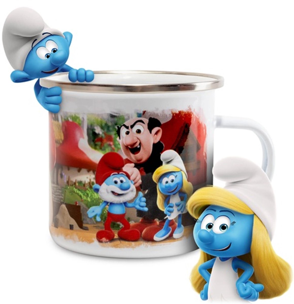 Smurf Emaille Mok de smurfin - 350 ML