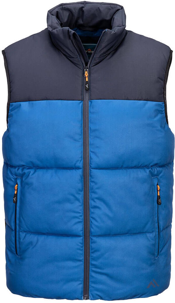 Portwest KX3 geïsoleerde gestepte bodywarmer KX305 - Kwarts / Donker marine - M