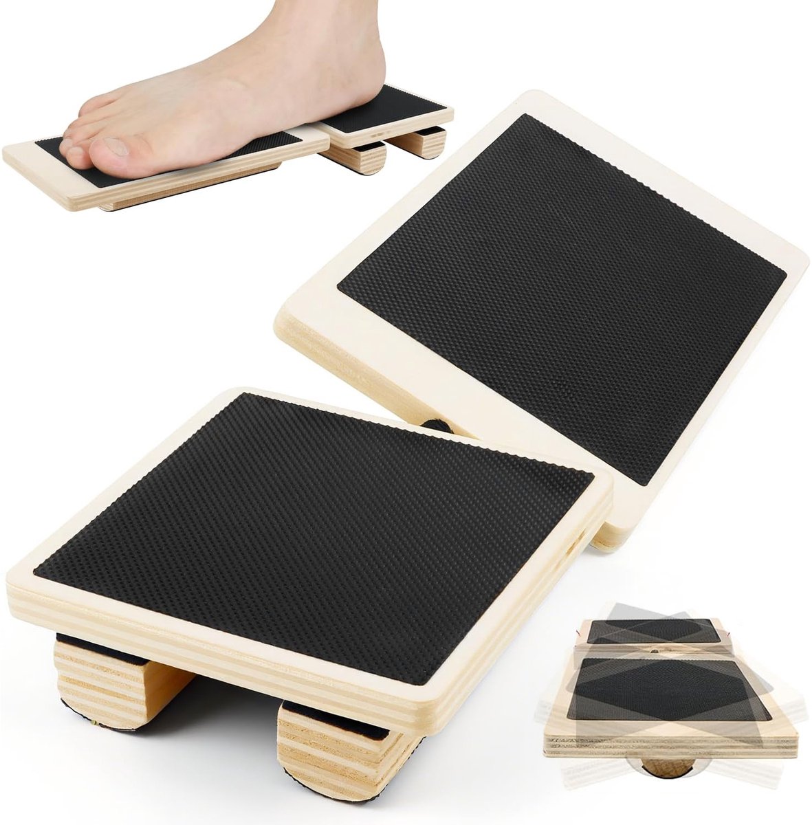 Stretch board - Houten Enkel Training Bord met Anti-slip... - Bol