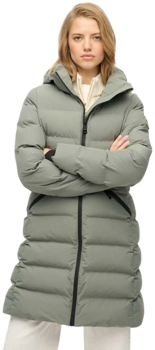 Superdry City Mid Gewatteerde Jas Dames Gewatteerde jassen Groen
