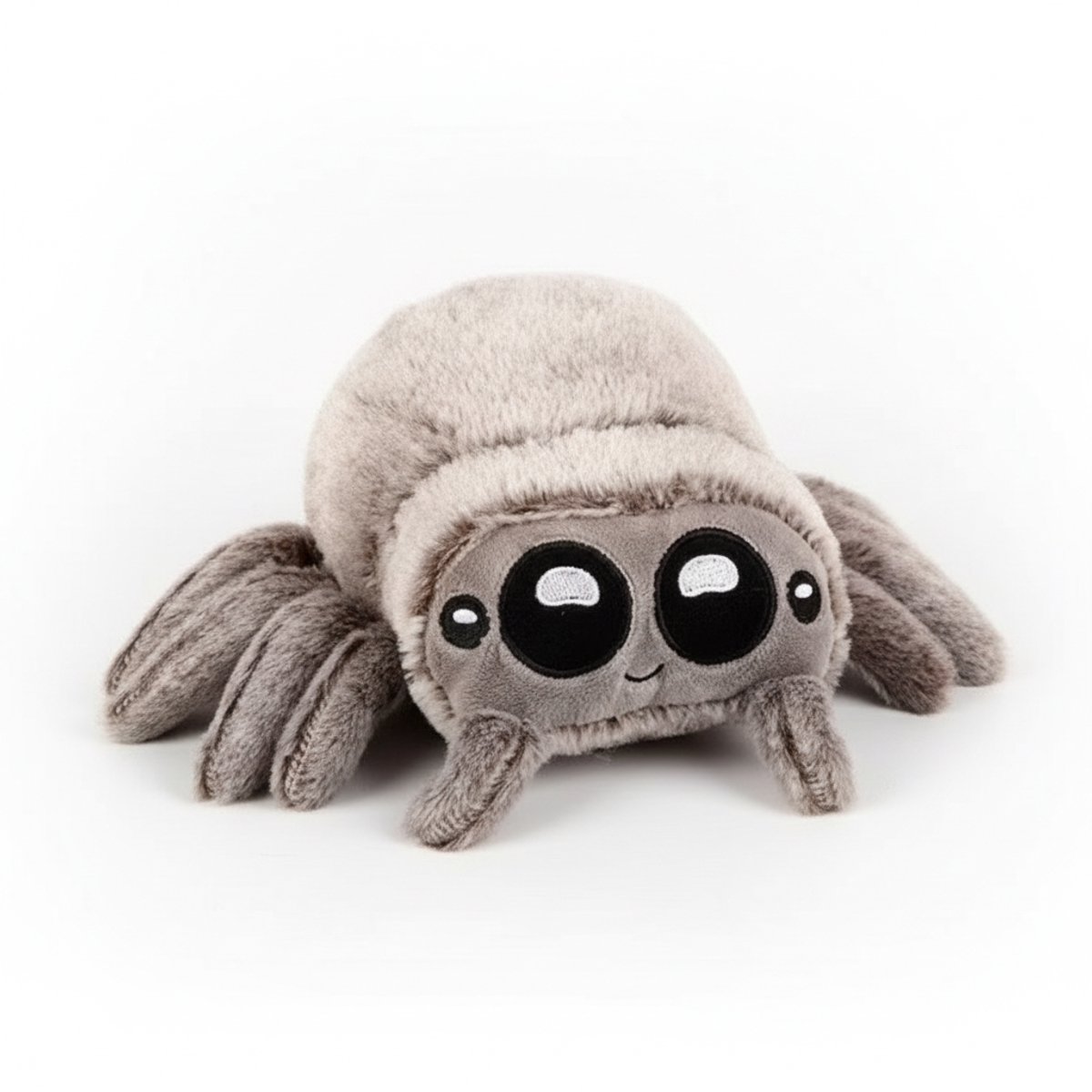 Creasowl® - Kawaii Grijze Knuffel Spin – Zachte Pluche Spinnetje, Origineel Cadeau voor Kinderen, Halloween & Verjaardag, Schattig Decoratief Speelgoed, Grijze Knuffelspin, Knuffelbaar Pluche Speelgoed - Knuffeldier - Knuffelvriend - Dierenknuffel