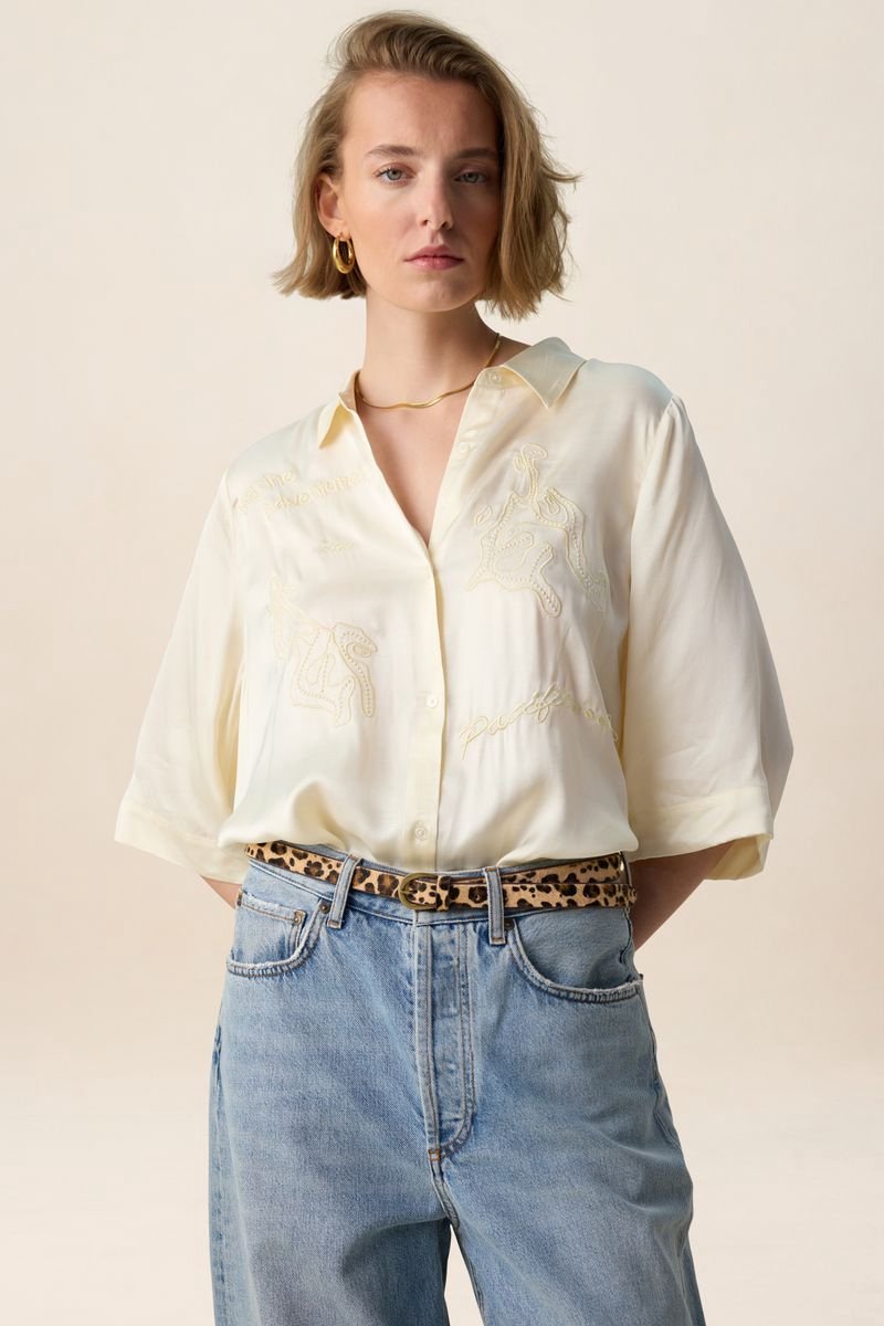 Sissy-Boy - Witte blouse met embroidery