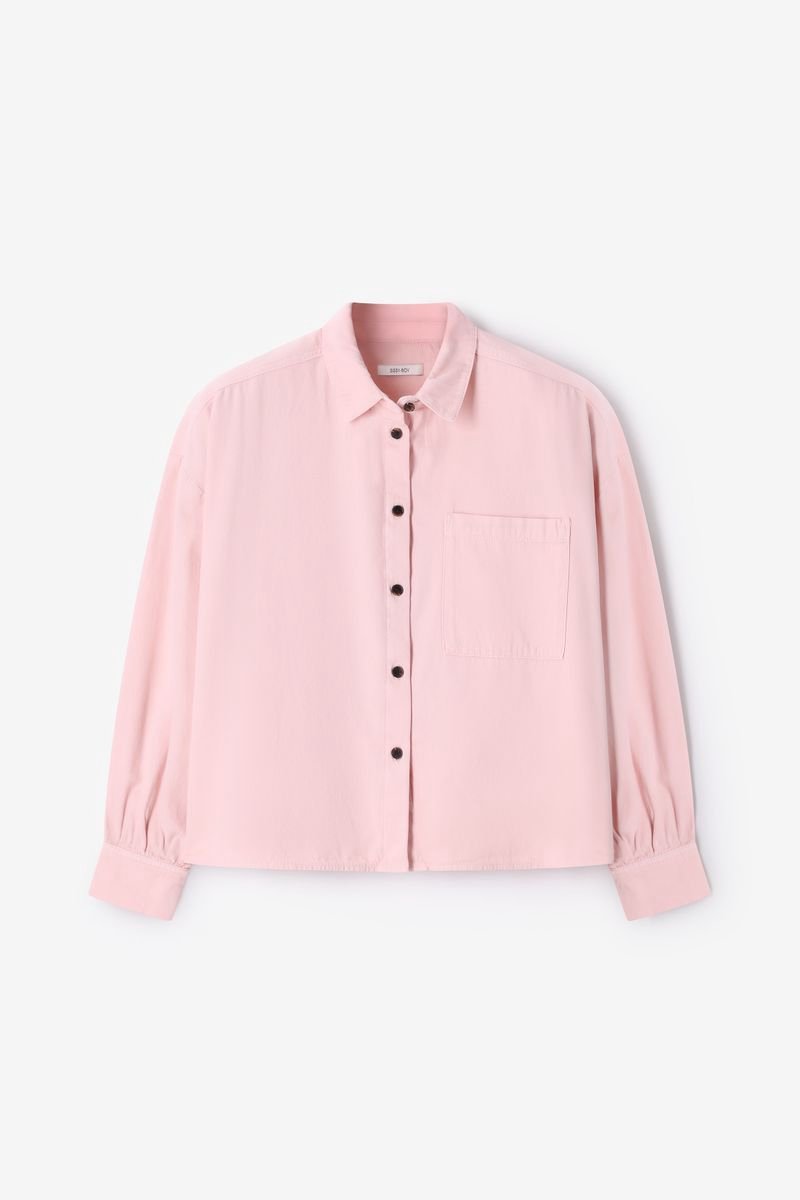 Sissy-Boy - Lichtroze boxy blouse