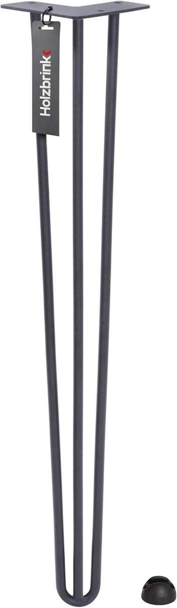 Set van 3 Stalen Hairpin Tafelpoten 72 cm Antracietgrijs voor Eettafel en Bureau