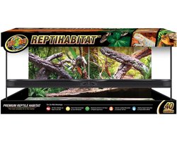 Zoo Med Glazen terrarium met dubbele voordeur 91x46x46 cm voor reptielen en amfibieën