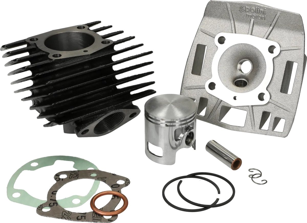 Polini cilinder 70cc gietijzer incl. cilinderkop voor Peugeot 103