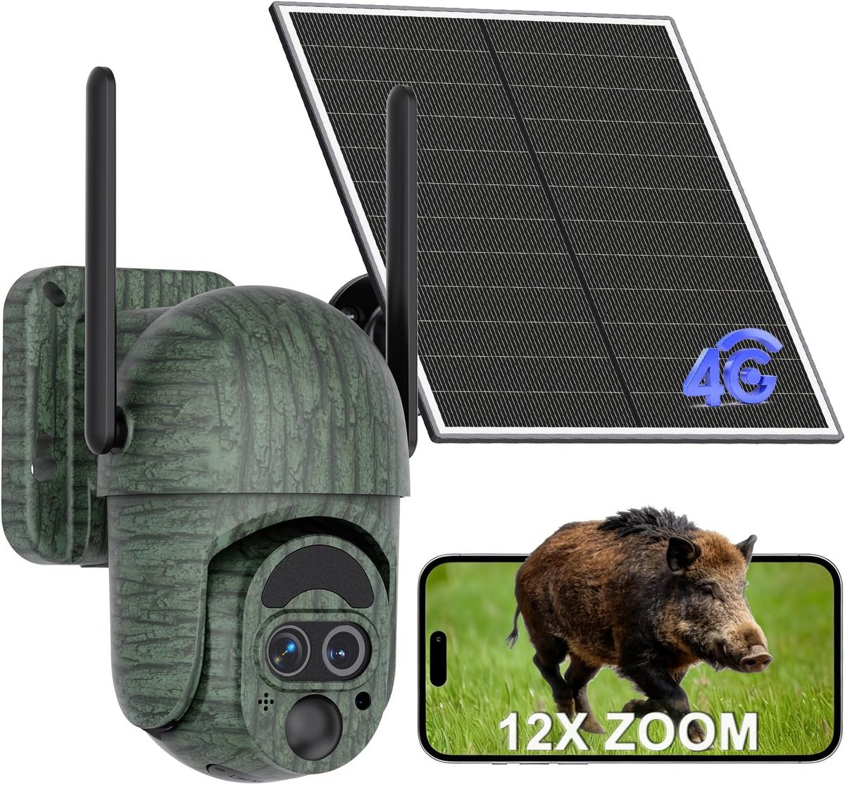 Draadloze 4G LTE Bewakingscamera voor Buiten en Binnen