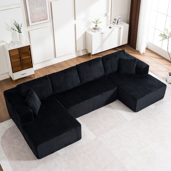 SVITA Sitzbank IVY, mit Stauraum, Hocker, mane, Teddybouclé, Schwarz, Bank