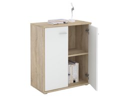 Commode TOMMY met 2 deuren - Sonoma-eik/wit