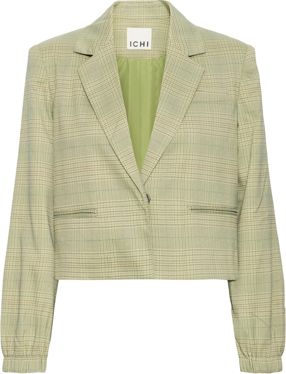 Ichi IHJOLI BL Dames Blazer/colbert - GREEN CHECK
