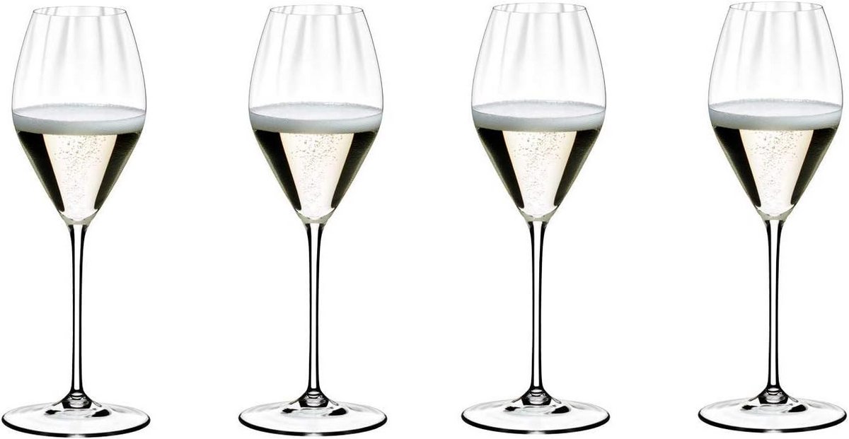 Luxe Champagneglazen Set van 4 - Elegante Flûtes voor Feestelijke Drankjes
